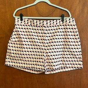 1901 cotton pink print shorts size 14